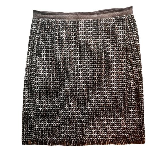 S’ MaxMara Brown Tweed Knee Length Skirt - Medium 8/10 (see measurements) - Picture 1 of 9
